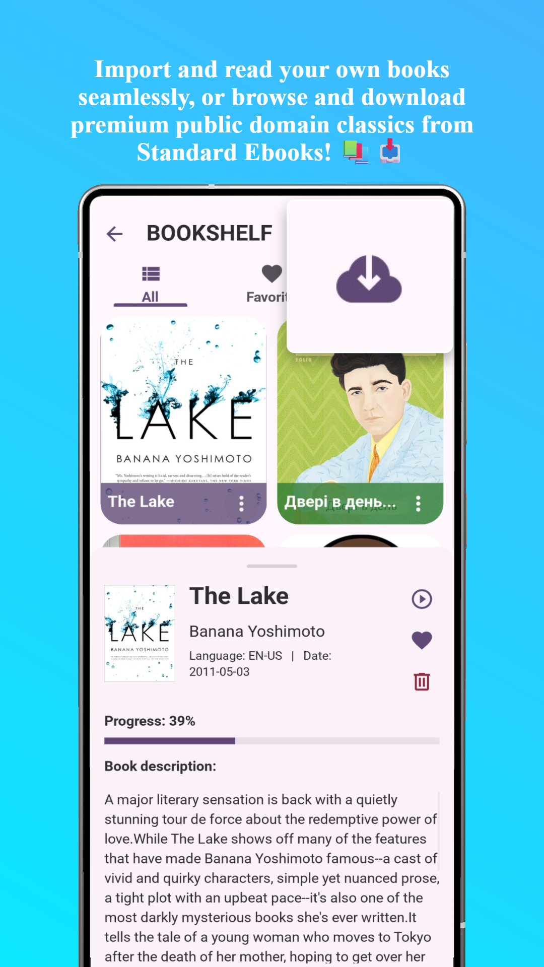 Personal Bookshelf and Standard Ebooks